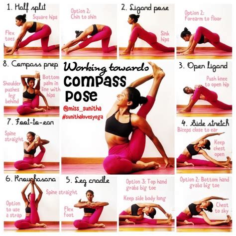 Yoga Tutorial For Compass Pose Miss Sunitha For More Basic Yoga