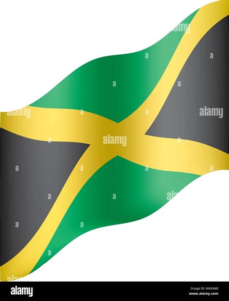 Jamaica Flag Vector Illustration Stock Vector Image And Art Alamy