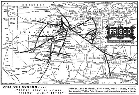 Frisco Railroad System Maps