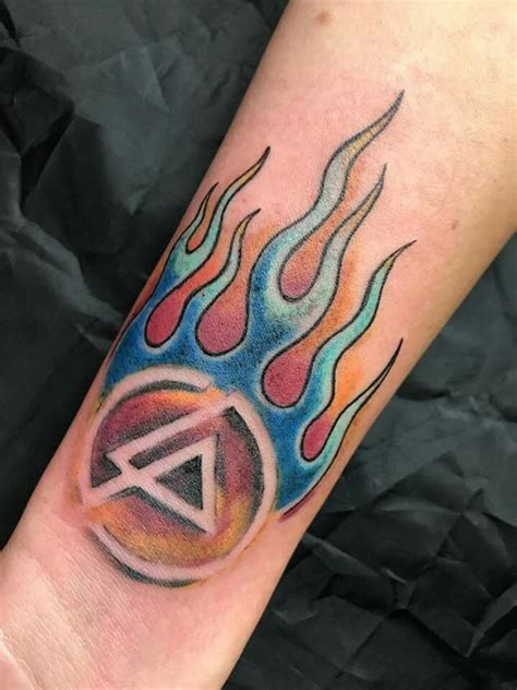 Fabulous Tattoo Linkin Park Flame Tattoos Band Tattoo