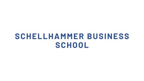 Schellhammer Business School | MBA Reviews