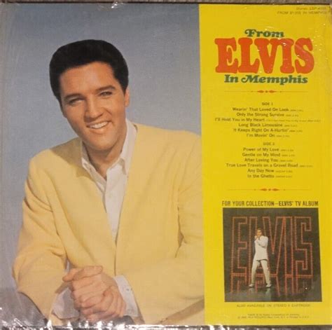 Elvis Presley Lp Lsp 4155 From Elvis In Memphis Hype Sticker No Bonus