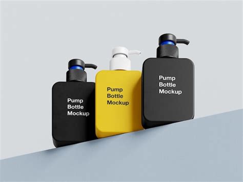 Premium Psd Pump Bottle Mockup Template