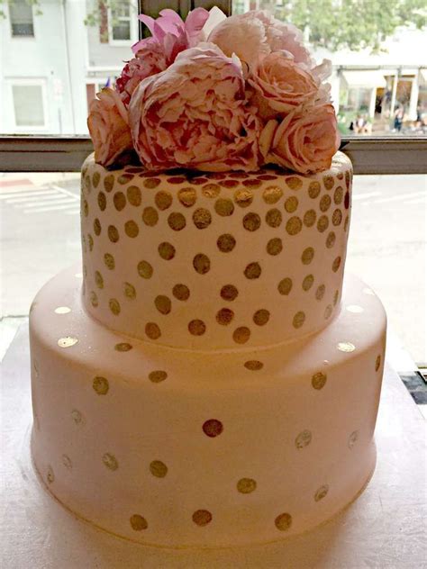 Blush Sparkle Cake From A Pink And Gold Bridal Shower Party See More