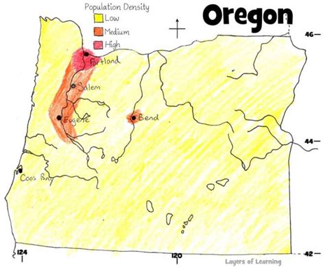 Oregon Population By County Map