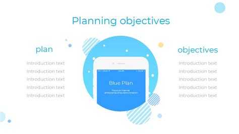 Geometric Blue Tech Company Google Slide And PowerPoint Template