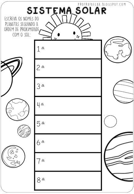 Atividades Para Imprimir Sistema Solar Sistema Solar Para Colorir