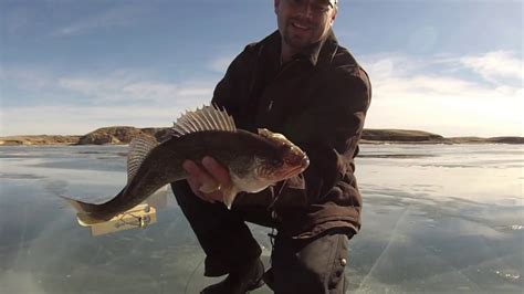 Ice Fishing On Fort Peck Reservoir Youtube