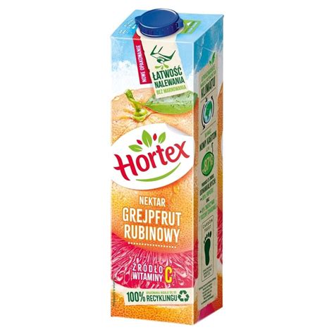 Hortex Nektar grejpfrut rubinowy 1 l Zakupy online z dostawą do domu