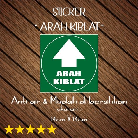 Jual Stiker Arah Kiblat Stiker Penunjuk Arah Kiblat Sticker Arah Kiblat