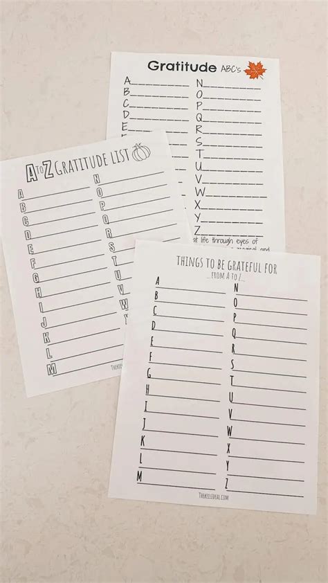 Gratitude Abcs A To Z Gratitude Worksheet Free Printable The Keele