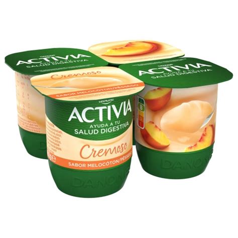 B Fidus Cremoso De Melocot N Danone Activia Sin Gluten Pack De