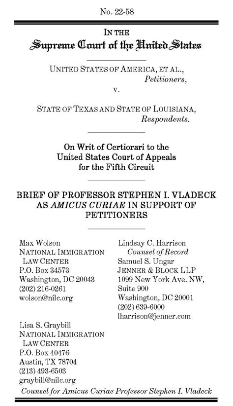 Steve Vladeck On Twitter Just Filed At SCOTUS Our New Amicus Brief