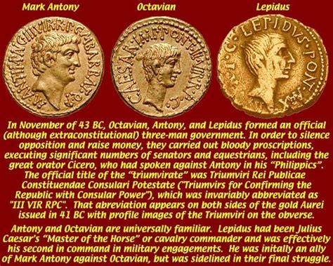 Roman History On Twitter Today 43bc Second Triumvirate Alliance Of