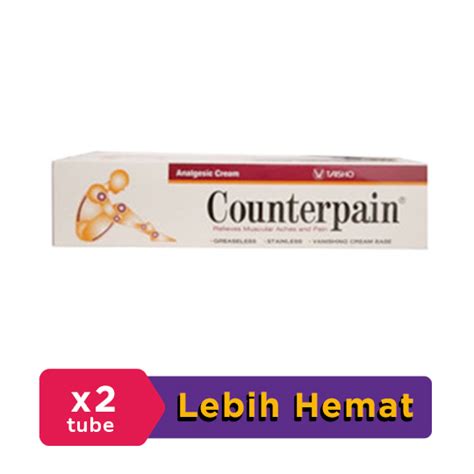 Counterpain Cream G Tube Hemat Borongan Kegunaan Efek