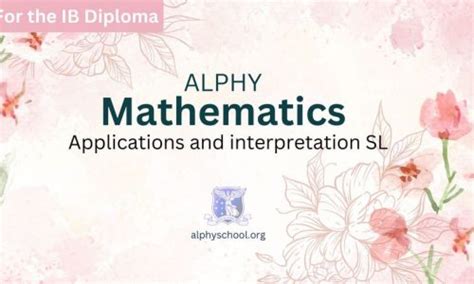 Alphy Mathematics Applications And Interpretation Sl Answers Alphy