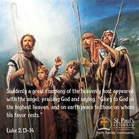 Luke 2:13-14 | Daily bible verse, Christmas quotes images, Lutheran