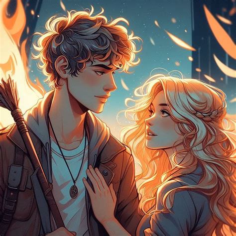 Percy Jackson Art Annabeth Chase Percabeth Em Wattpad Casal Mares