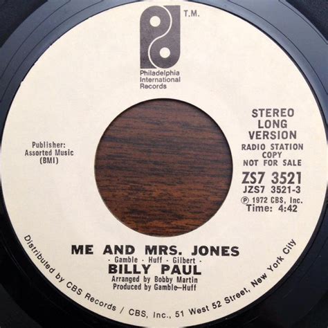 Billy Paul Me And Mrs Jones 1972 Vinyl Discogs