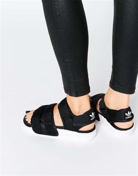 adidas Originals Adilette Chunky Strap Sandal Flat Sandals | ASOS