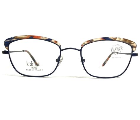 Jean Lafont Eyeglasses Frames Delice 5104 Blue Brown Tortoise Cat Eye 50 19 140 Ebay