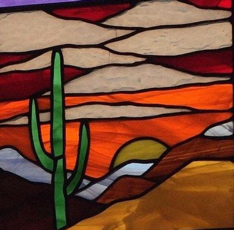 Stained Glass Panel Southwest Decor Southwest Art Stained Glass