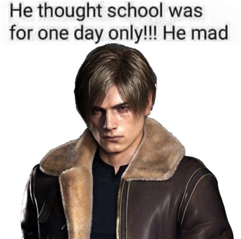 leon s kennedy resident evil 4 meme in 2023 | Resident evil funny ...