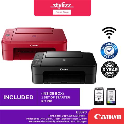 Canon Pixma E Printer Compact Wireless All In One With Lcd For Low