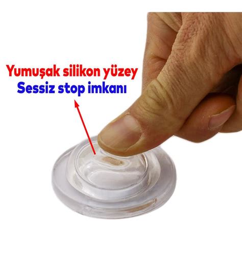 Silikon Kapı Stoperi Tamponu Yapışkanlı Şeffaf Kapı Kolu Stopu Sessiz Stop