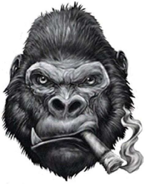 Etrendz Gorilla Smoking Cigar Bumper Sticker Laptop Sticker Etsy