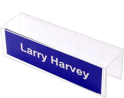 2 Sided Cubicle Name Plate Holder 8 1 2 Wide X 2 1 2 High X 2 1 4