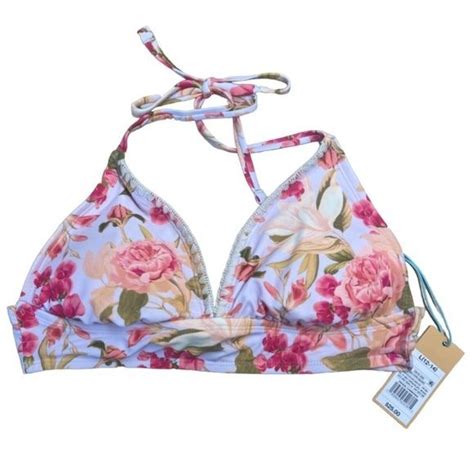 Kona Sol Swim Kona Sol Floral Whip Stitch Bikini Top Poshmark