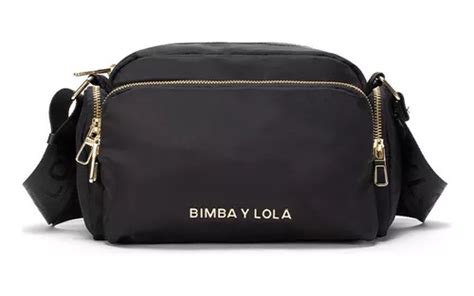 Bolso Moderno Para Mujer Bimba And Lola De Nailon Negro Cuotas Sin