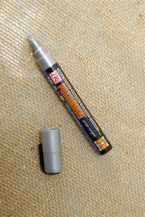 Chalk Marker Metallic Silver 6mm