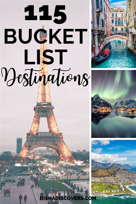 How To Create Your Ultimate Travel Bucket List And 115 Travel Bucket List