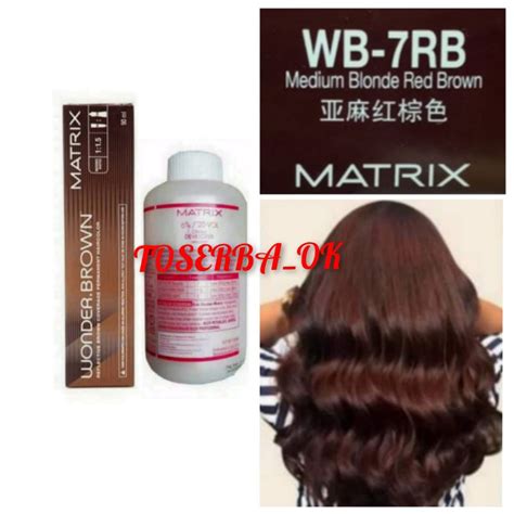 Jual MATRIX WONDER BROWN MEDIUM BLONDE RED BROWN WB RB DAN OXYDANTISI BERSIH ML Shopee