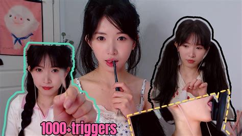 Asmr 1000 觸發音合集 模擬耳道深度掏耳 Deep Ear Cleaning Mouth Sounds Tapping 略略略口腔音 敲擊 洗頭 Youtube