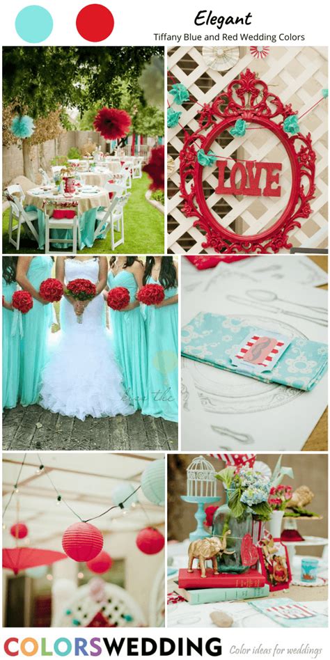 Colors Wedding Best 8 Tiffany Blue And Red Wedding Color Ideas