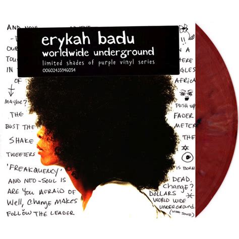 Erykah Baduworldwide Underground Reissue Purple Vinyl Lp Vinylvinyl