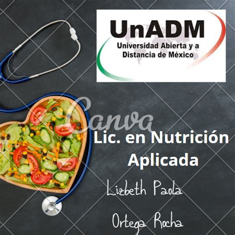 UnADM Lic Nutrición Aplicada Mapa conceptual