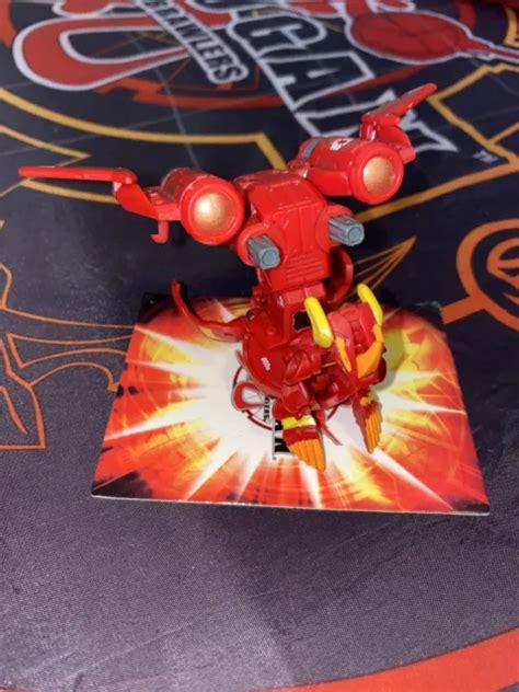 BAKUGAN HELIX DRAGONOID Red Pyrus Gundalian Invaders DNA With Jetkor