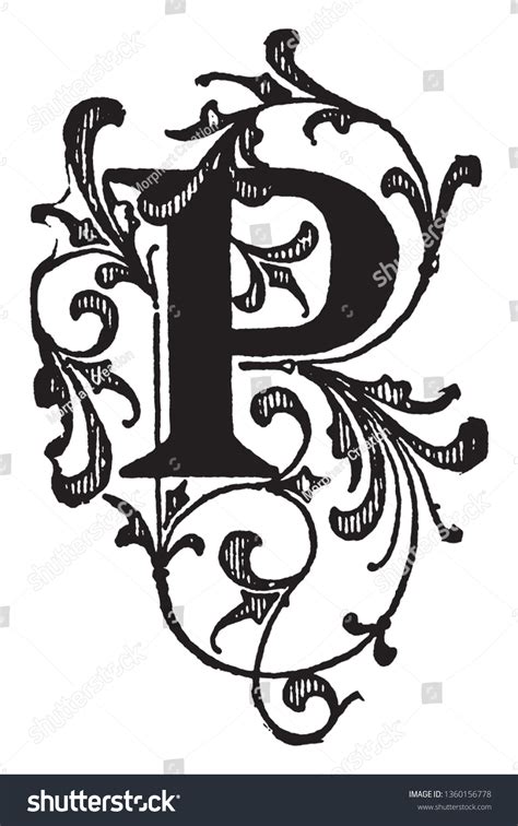 Decorative Letter P