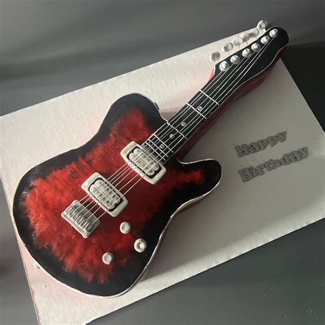 Fondant Guitar Cake Kitchen Of Mariatran