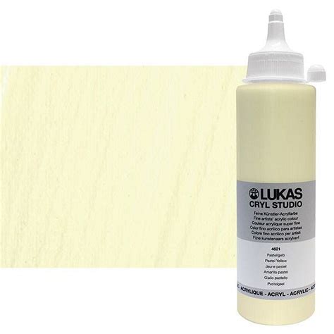 Lukas Cryl Studio Artist Acrylic Paint Pastel Yellow Ml Bottle