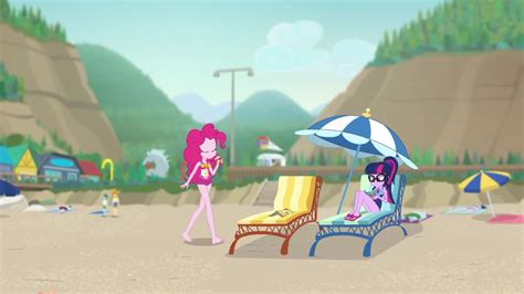 Image Pinkie Pie And Twilight On The Beach Egds21png My Little