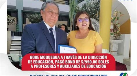 Gobierno Regional de Moquegua a través de la Dirección de Educación