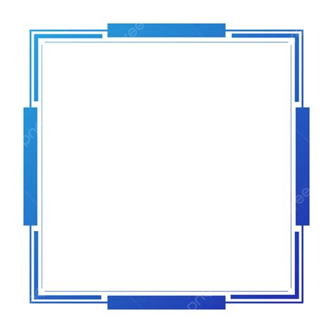 Blue Square Frame Border Hd Transparent Background Square Frame