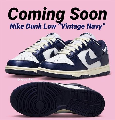 Vintage Navy Nike Dunk Low Vintage Navy Shoes Where To Get Price