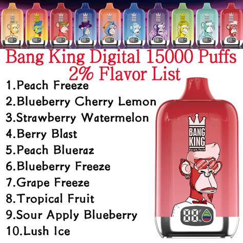 Bang King Digital Puffs Einweg Vape E Zigaretten Puff K