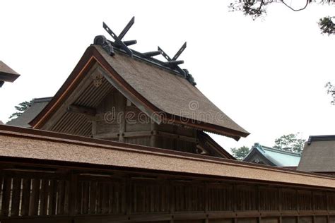 Hall Honden In A Shinto Shrine Izumo Taisha In Izumo Japan Stock